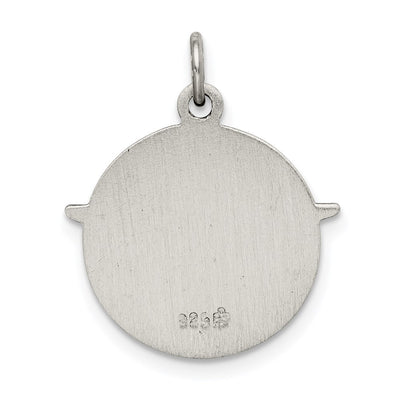 Sterling Silver Antiqued Holy Spirit Medal