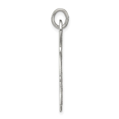 Sterling Silver Chai Pendant, 27 x 28mm