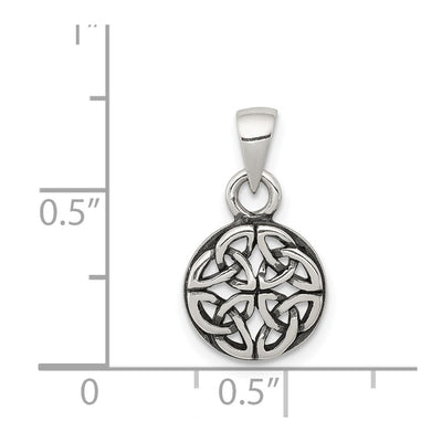 Sterling Silver Antiqued Celtic Pendant