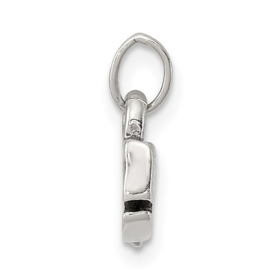 Sterling Silver Antiqued Whale Charm