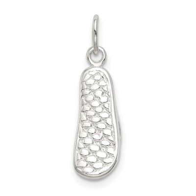 Sterling Silver Flip Flop Charm, 18 x 7mm