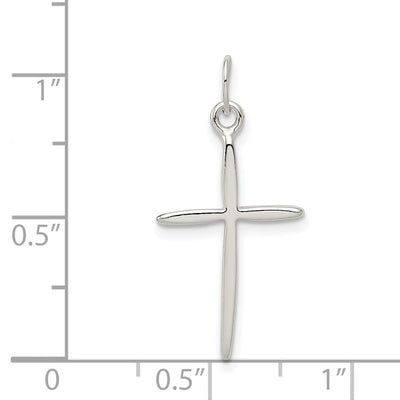 Sterling Silver Passion Cross Charm, 25 x 12mm
