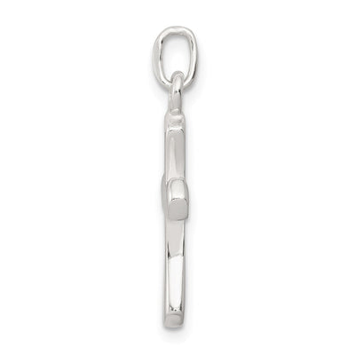 Sterling Silver Passion Cross Charm, 22 x 12mm