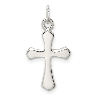 Sterling Silver Passion Cross Charm, 22 x 12mm