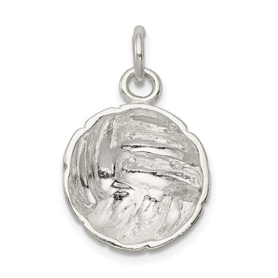Sterling Silver Volleyball Charm, 20 x 17mm