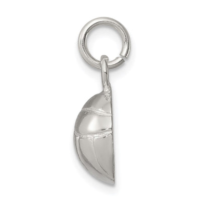 Sterling Silver Volleyball Charm, 21 x 11mm