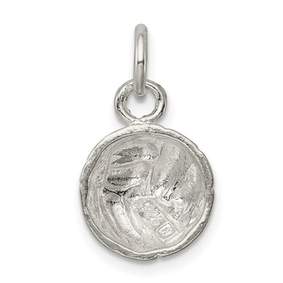 Sterling Silver Volleyball Charm, 21 x 11mm