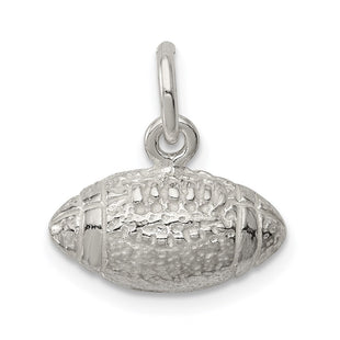 Sterling Silver Football Charm (Style QC715)