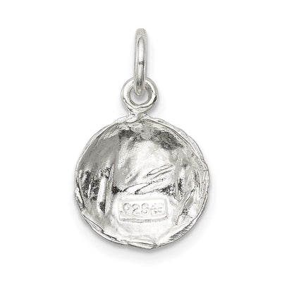 Sterling Silver Soccer Ball Charm, 20 x 12mm