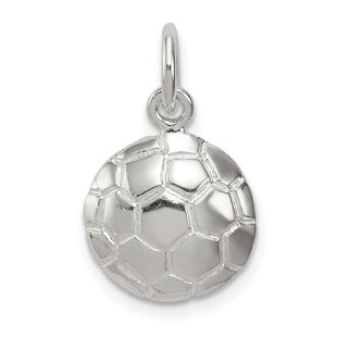 Sterling Silver Soccer Ball Charm (Style QC716)