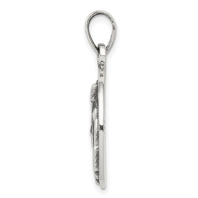 Sterling Silver Polished Antique Finish Sagittarius Horoscope Zodiac Pendan