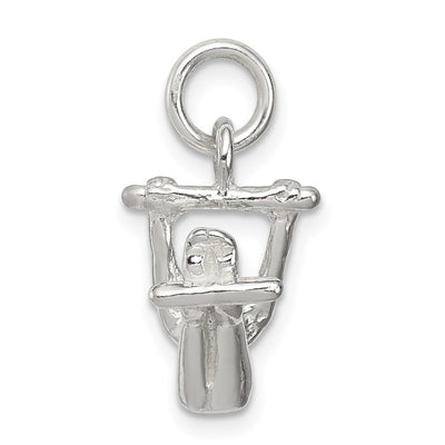 Sterling Silver Gymnast Charm, 12 x 15mm
