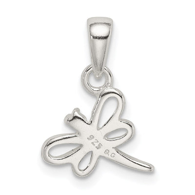 Sterling Silver Dragonfly Pendant, 18.42 x 12.5mm
