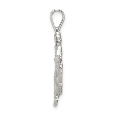 Sterling Silver Runner Pendant, 31 x 8mm