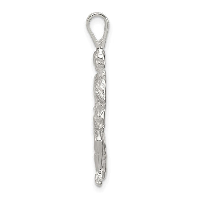 Sterling Silver Runner Pendant, 33 x 11mm