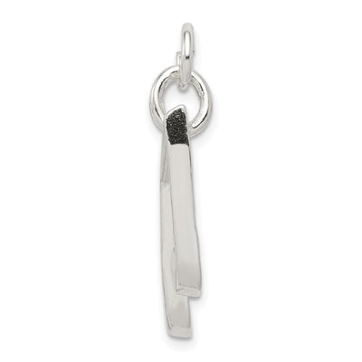 Sterling Silver Music Notes Charm, 22 x 15mm