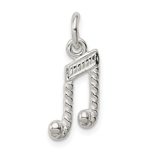 Sterling Silver Music Notes Charm (Style QC776)