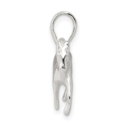 Sterling Silver Polished Horse Pendant