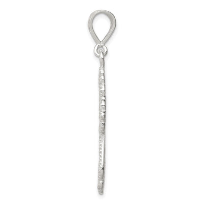 Sterling Silver Cross Pendant, 36 x 25mm (7927)