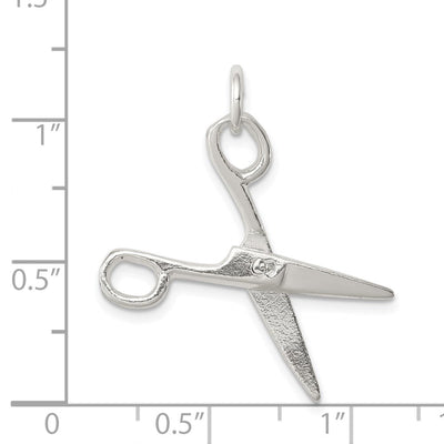 Sterling Silver Scissors Charm, 23 x 12mm