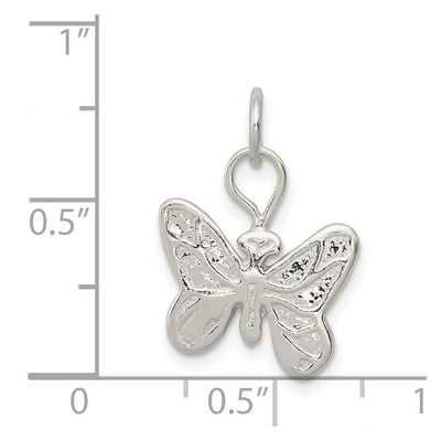 Sterling Silver Butterfly Charm, 20 x 15mm