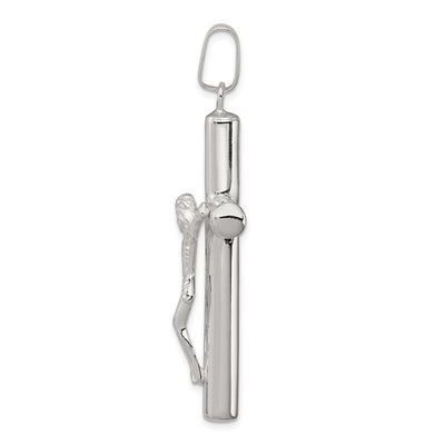 Sterling Silver Polished Hollow Crucifix Cross Pendant, 56.00 x 27.50mm
