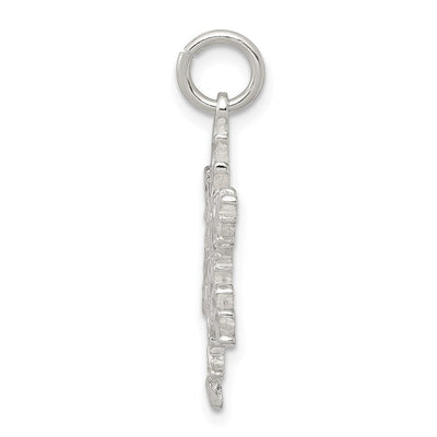 Sterling Silver Snowflake Pendant, 27 x 18mm