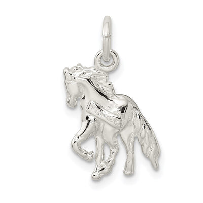 Sterling Silver Horse Charm, 18 x 12mm