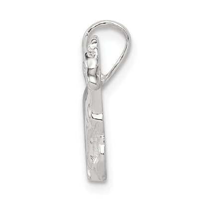 Sterling Silver Horse Charm, 15 x 18mm