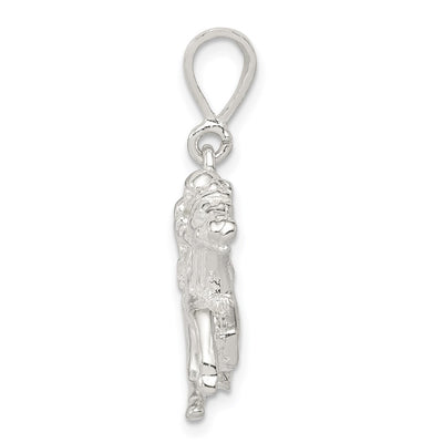 Sterling Silver Race Horse Charm, 21 x 29mm