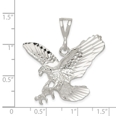 Sterling Silver Eagle Charm, 32 x 35mm