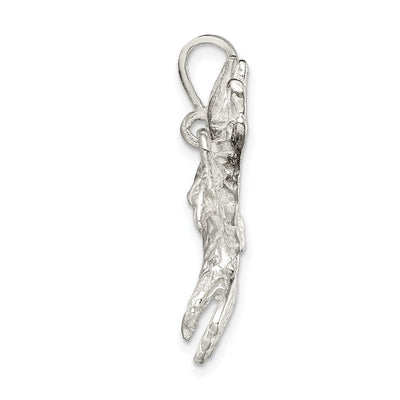 Sterling Silver Eagle Pendant, 27 x 37mm