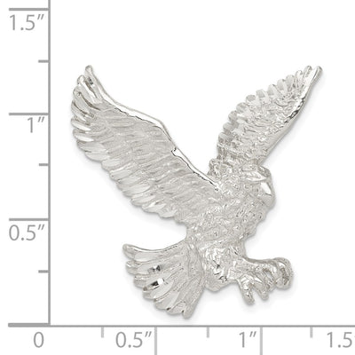 Sterling Silver Eagle Charm, 33 x 30mm