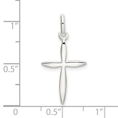 Sterling Silver Polished Passion Cross Charm