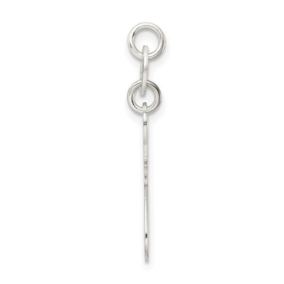 Sterling Silver Polished Cat Charm, 22.5 x 12.8mm