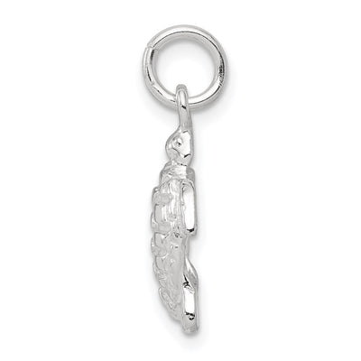 Sterling Silver Turtle Charm, 17 x 12mm