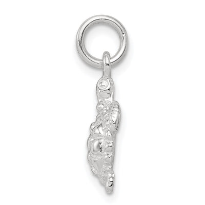Sterling Silver Turtle Charm, 17 x 10mm
