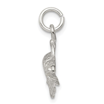 Sterling Silver Fish Charm, 19 x 18mm