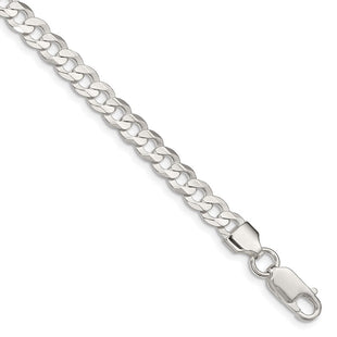 Sterling Silver Concave Beveled Curb Chain (Style QCBC150-8)
