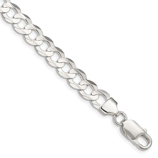 Sterling Silver Concave Beveled Curb Chain (Style QCBC200-8)