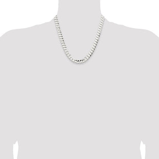 Sterling Silver Concave Beveled Curb Chain (Style QCBC250-20)