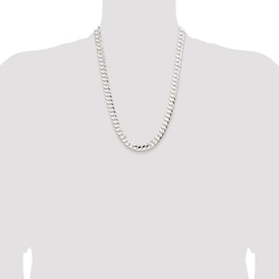 Sterling Silver Concave Beveled Curb Chain (Style QCBC250-24)