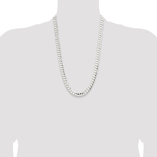 Sterling Silver Concave Beveled Curb Chain (Style QCBC250-26)