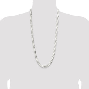 Sterling Silver Concave Beveled Curb Chain (Style QCBC250-30)