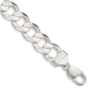 Sterling Silver Concave Beveled Curb Chain (Style QCBC350-8)