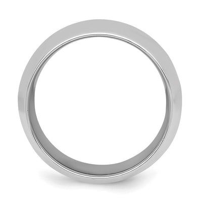 SS Rhodium-plated Comfort Fit Band