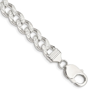 Sterling Silver Pav Curb Chain (Style QCF250-8)
