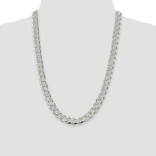 Sterling Silver Pav Curb Chain (Style QCF300-24)