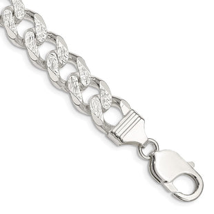 Sterling Silver Pav Curb Chain (Style QCF300-8)