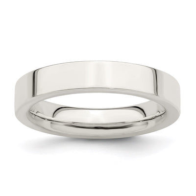 Sterling Silver Comfort Fit Flat Band